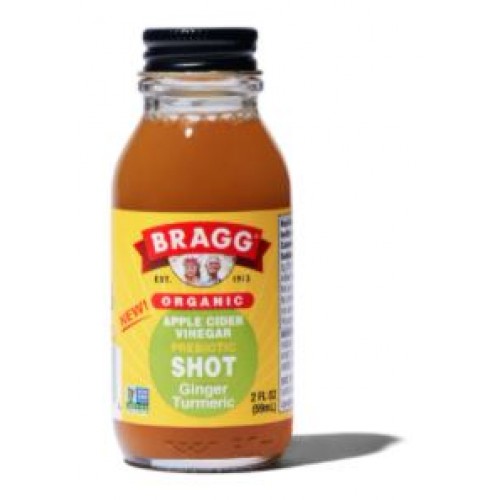 Bragg Organic Apple Cider Vinegar Shot Ginger Turmeric 2oz