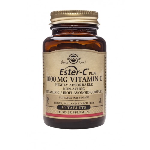 SOLGAR 1000MG ESTER-C PLUS VITAMIN C 30 TABLETS SOLGAR 1000MG ESTER-C PLUS VITAMIN C 30 TABLETS